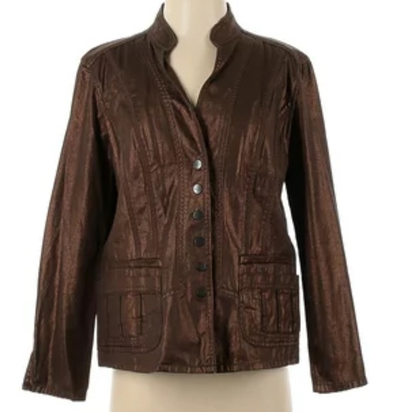 Coldwater Creek Jackets & Blazers - COLDWATER CREEK COPPER BLAZER 18W